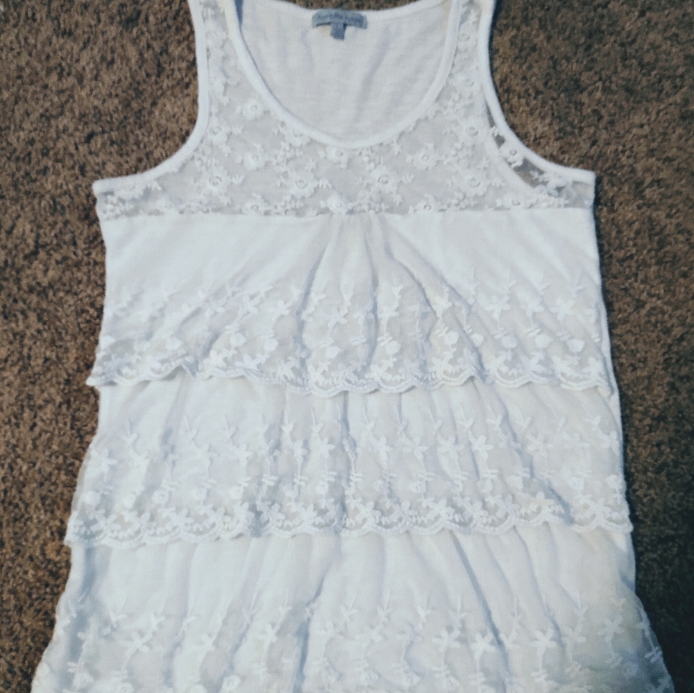White lace blouse